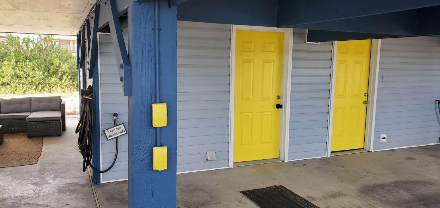 Yellow front door