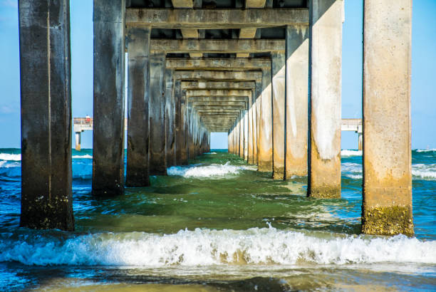 Corpus Christi , Texas - pier on Port A on Padre island